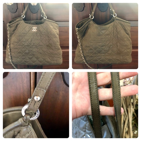 Authentic JUMBO Chanel Iridescent Tote - Picture 9 of 12